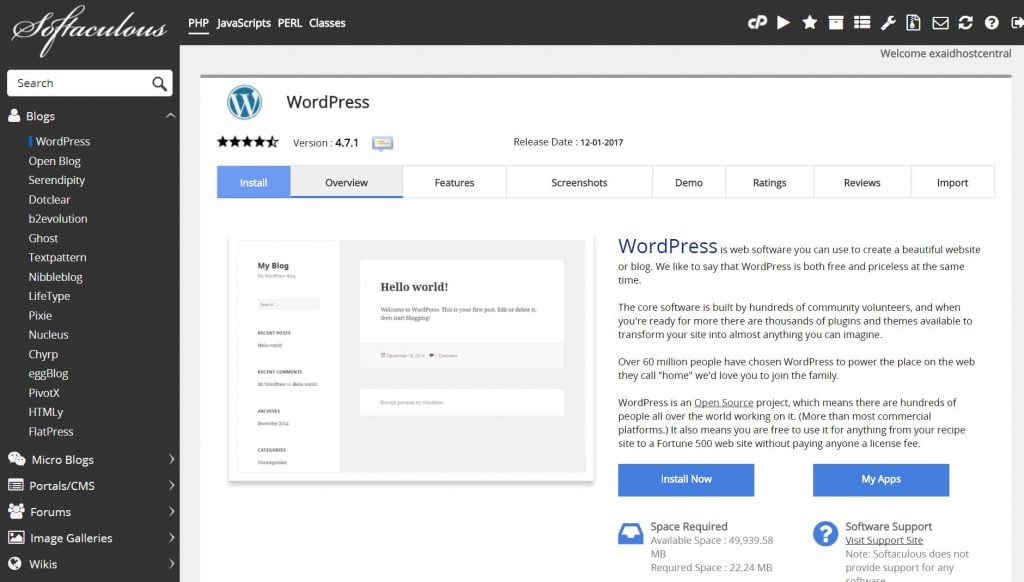 Cara Install Wordpress SUPER Fast - Tutorial Digital Marketing, Website, & Bisnis Online - Exabytes Install WordPress from softaculous
