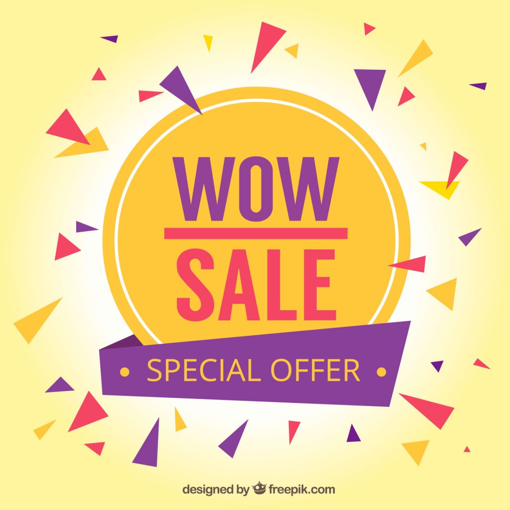 Wow sale special offer banner
