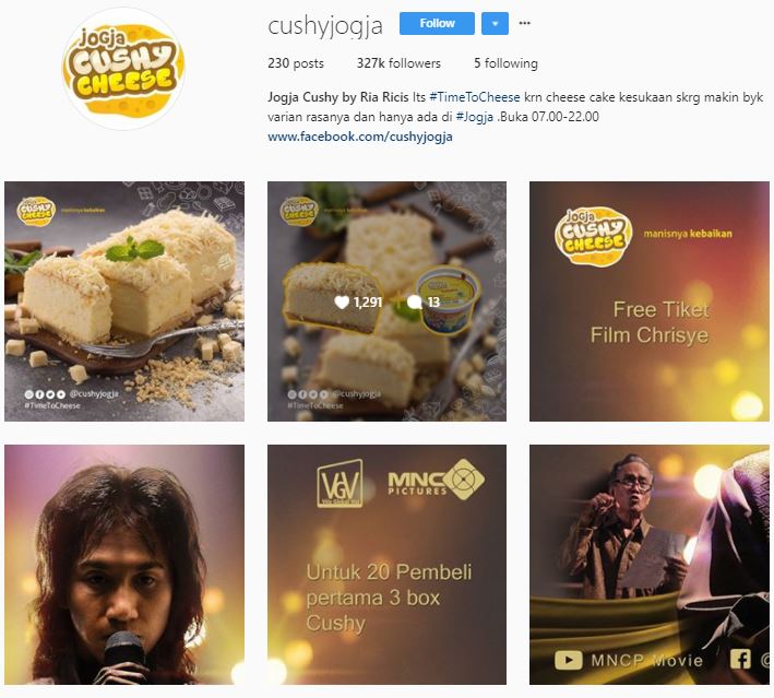 Bisnis online kue Jogja Cushy Cheese