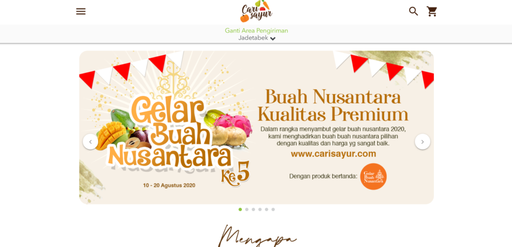 E-Commerce Cari Sayur
