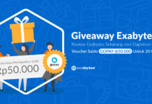 Giveaway Exabytes : Review Exabytes di Facebook dan Menangkan Saldo Gopay giveaway exabytes berhadiah saldo gopay