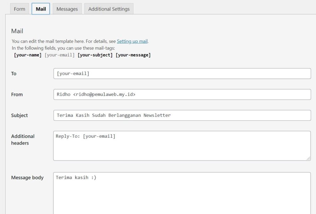 Cara Membuat Email Konfirmasi di WordPress