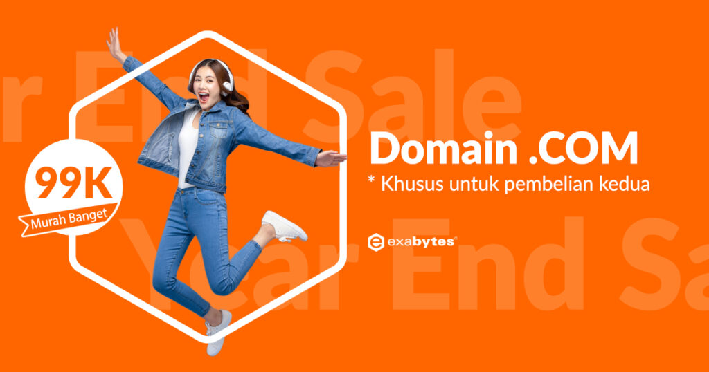 Year End Sale Promo : Domain .COM 99k Only