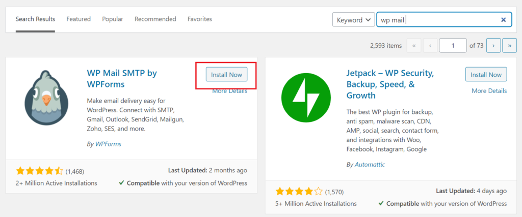 Tambah Plugin WordPress