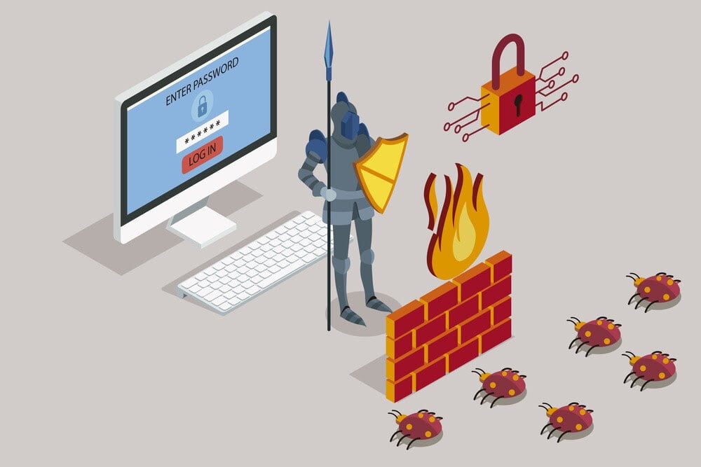 Ilustrasi bagaimana firewall bekerja.