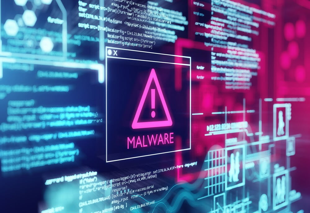 Virus malware pada website.