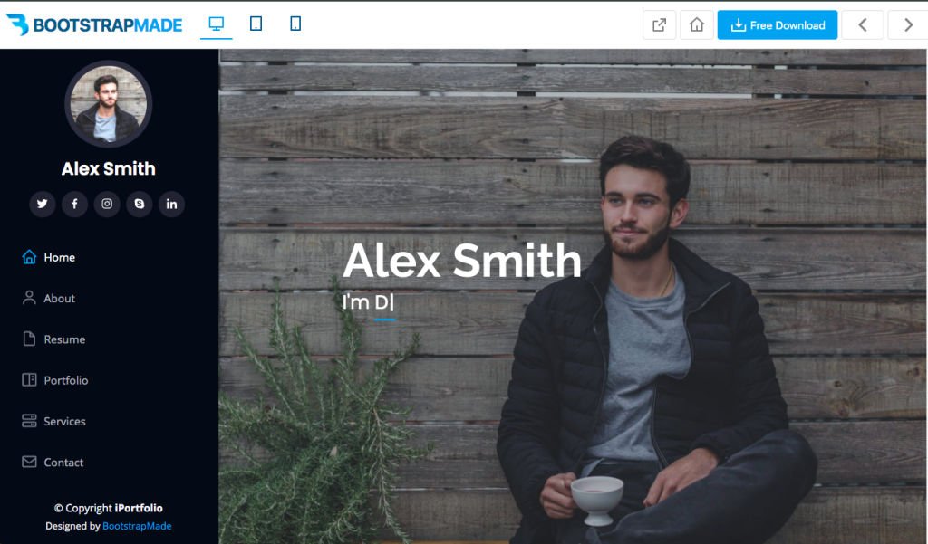 10 Rekomendasi Template Web Portofolio Gratis - Tutorial Digital Marketing, Website, & Bisnis Online - Exabytes rekomendasi template