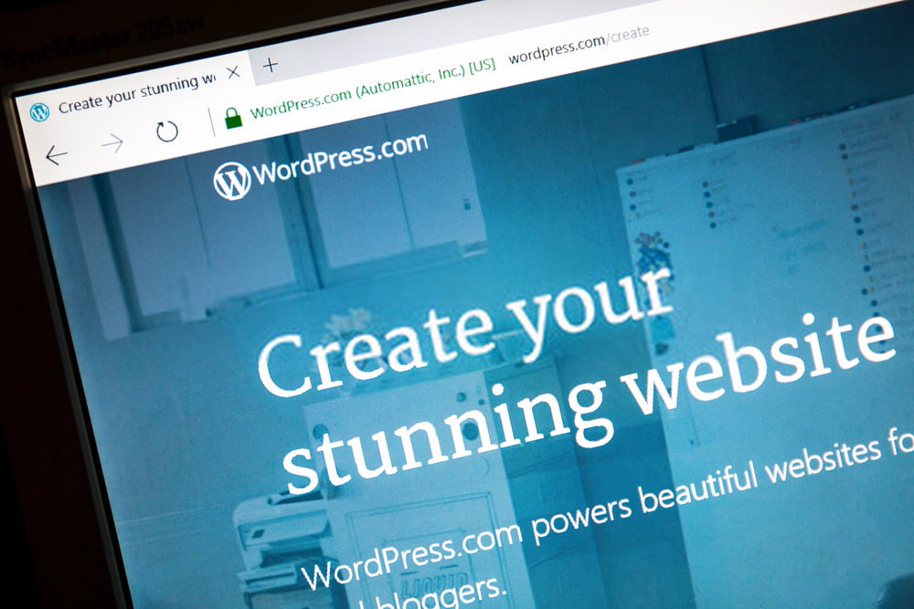 Tampilan WordPress.