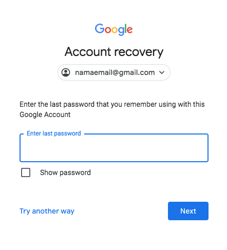 lupa password gmail 