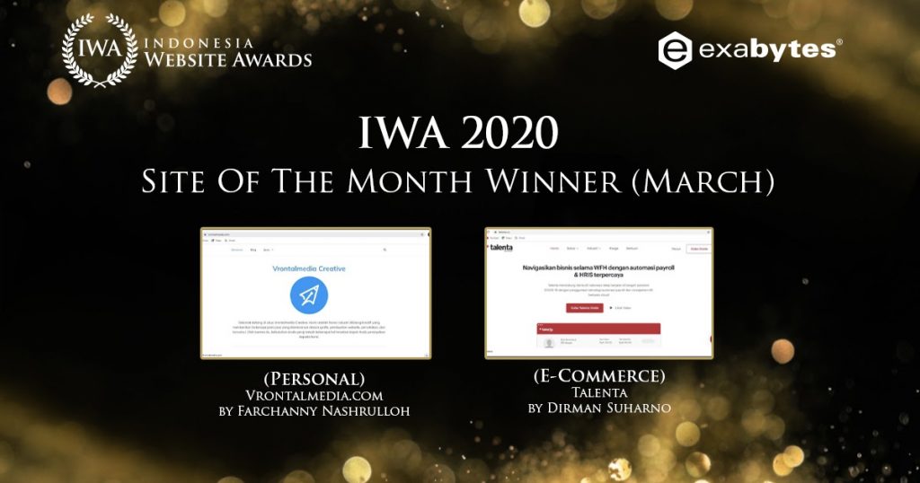 Pemenang Site Of The Month IWA 2020 - Maret