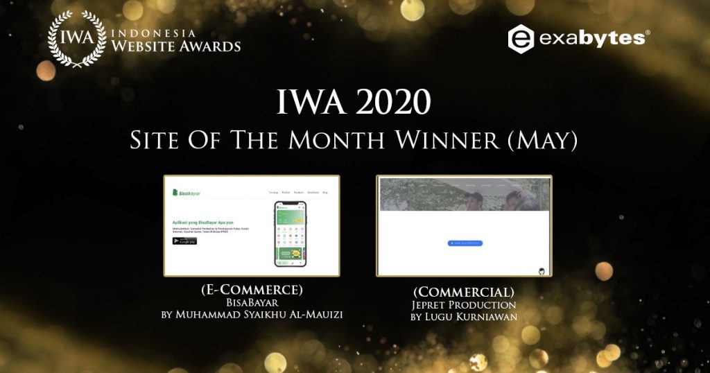 Mengenal Pemenang Site of The Month IWA 2020 (Januari-Desember 2020) - Tutorial Digital Marketing, Website, & Bisnis Online - Exabytes Pemenang Site Of The Month IWA 2020 - Mei