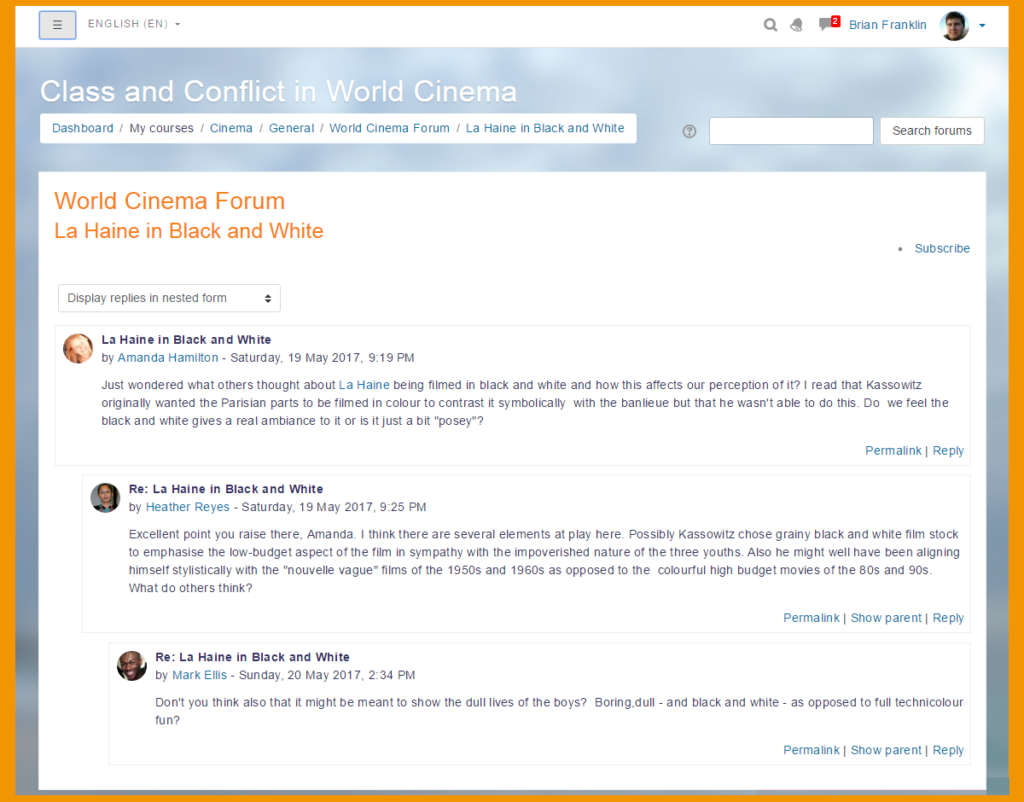 Berkomunikasi dan Berkolaborasi dengan Sesama Pelajar dalam Moodle