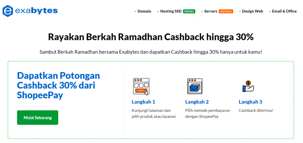 Berkah Ramadhan, Nikmati Cashback 30% ShopeePay