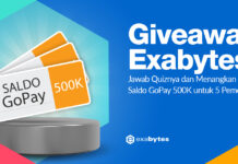 Bagi THR Saldo GoPay, Ikutan Yuk Giveaway May Giveaway May Exabytes