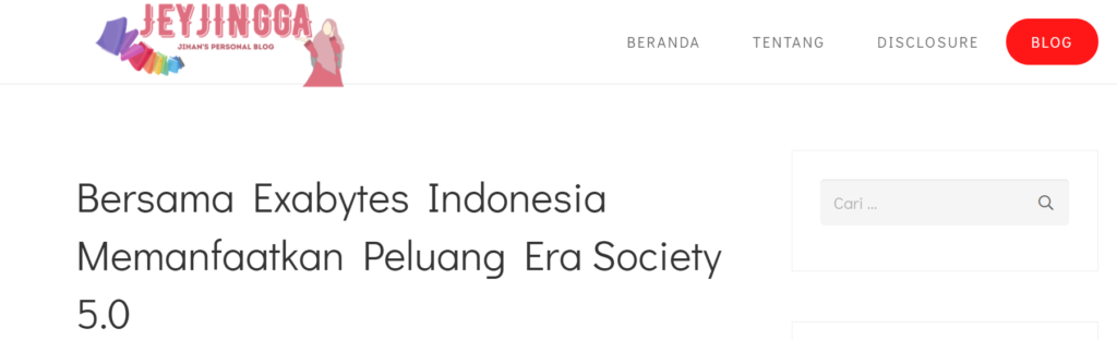 Juara 3 Lomba Blog Exabytes Season 2