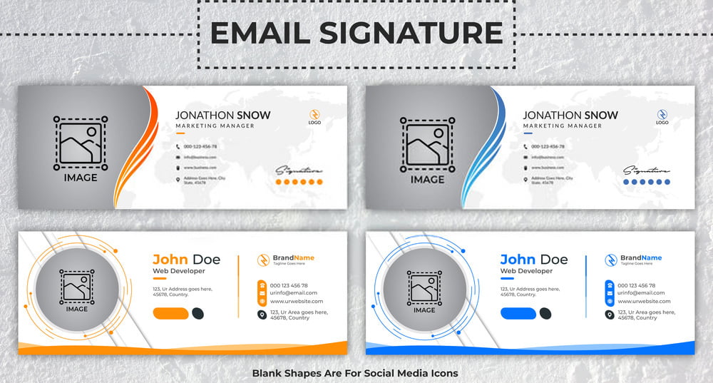 contoh email signature