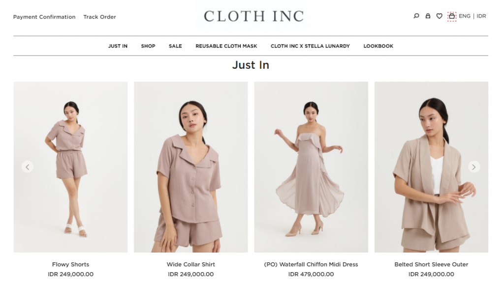 cloth inc e-commerce fashion di indonesia