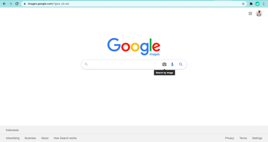 Tampilan laman URL subdomain Google