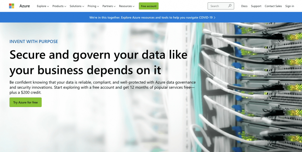 Aplikasi cloud Microsoft Azure