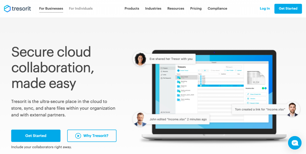Aplikasi cloud Tresorit