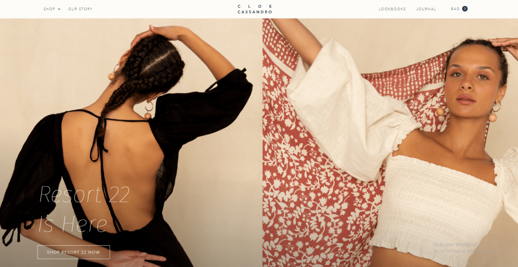  Contoh template website e-commerce terbaik (Sumber: Cloe Cassandro)