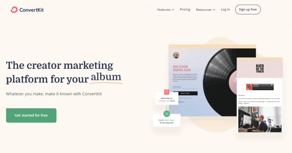 Convertkit merupakan salah satu email marketing tools