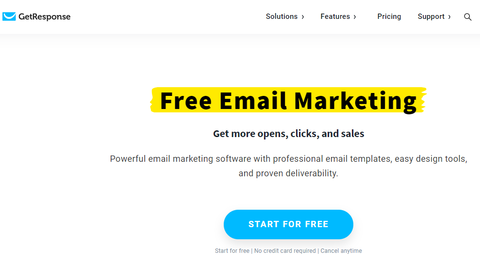 GetResponse merupakan salah satu email marketing tools