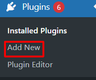 Klik Plugin > Add New yang berada di sisi kiri.