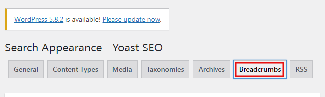 klik tab breadcrumbs.