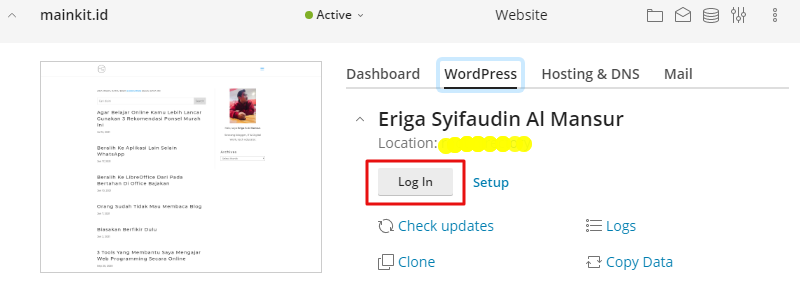 Lupa Password WordPress? Simak Cara ini Untuk Menggantinya - Tutorial Digital Marketing, Website, & Bisnis Online - Exabytes Klik log in