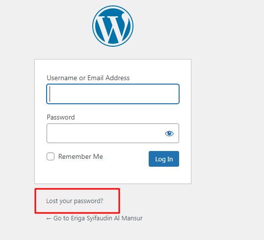 Cara Mengatasi Lupa Password wordpress