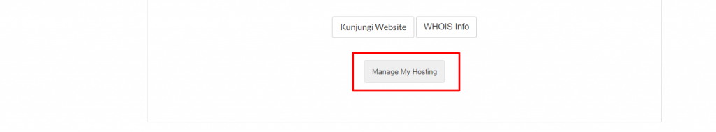 cari tombol Manage My Hosting dan klik menu tersebut.