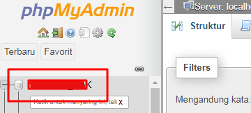 Lupa Password WordPress? Simak Cara ini Untuk Menggantinya - Tutorial Digital Marketing, Website, & Bisnis Online - Exabytes Pilih nama database Anda