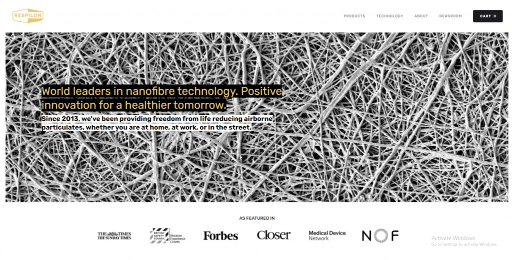  Contoh template website e-commerce terbaik (Sumber: RespiTech)