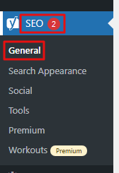 Cara Install dan Setting Plugin Yoast SEO Pada Website - Tutorial Digital Marketing, Website, & Bisnis Online - Exabytes Klik menu SEO > General.