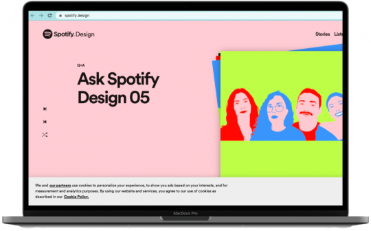 Contoh Desain Website: Spotify