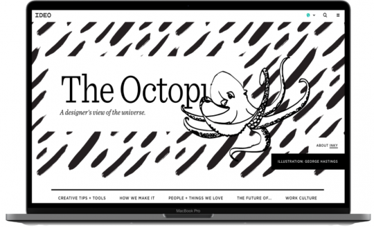 Contoh Desain Website: The Octopus