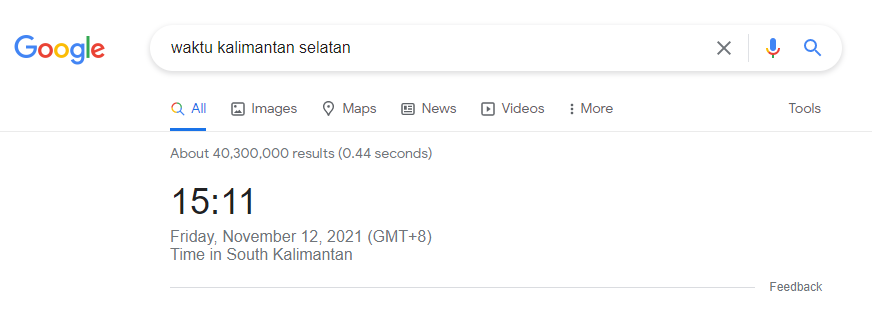 rahasia Google untuk mengetahui waktu