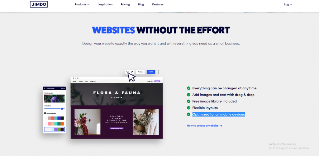 website builder terbaik: Jimdo