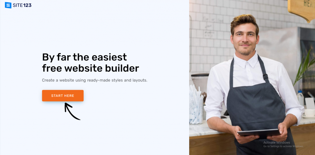 website builder terbaik: SITE123