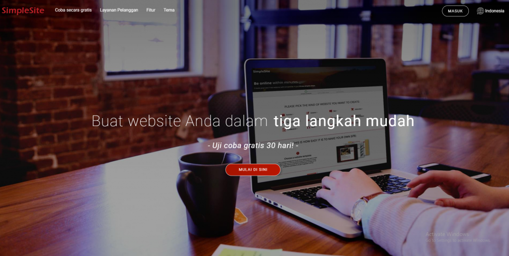 website builder terbaik: SimpleSite