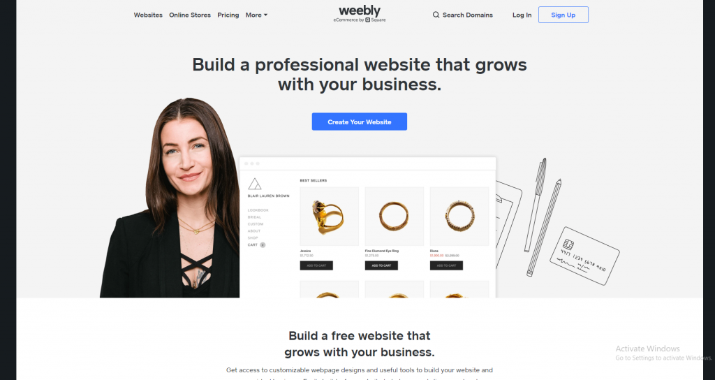 website builder terbaik: Weebly