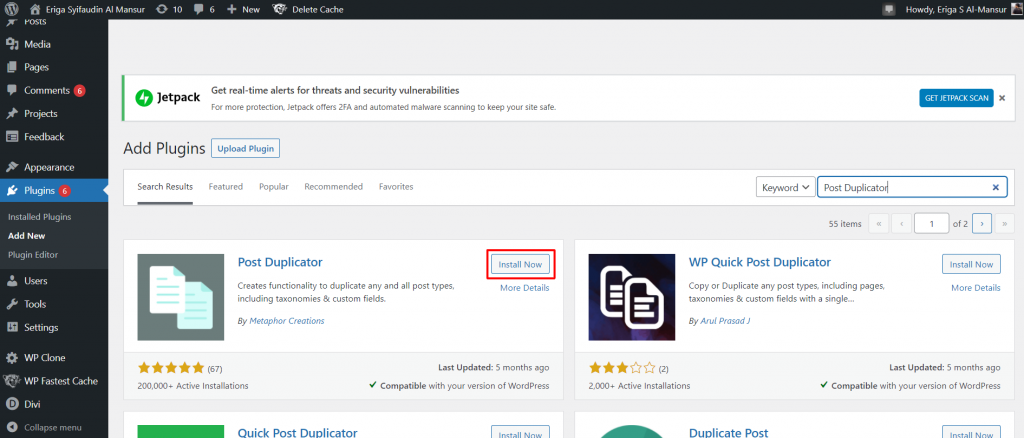 Instal Post Duplicator