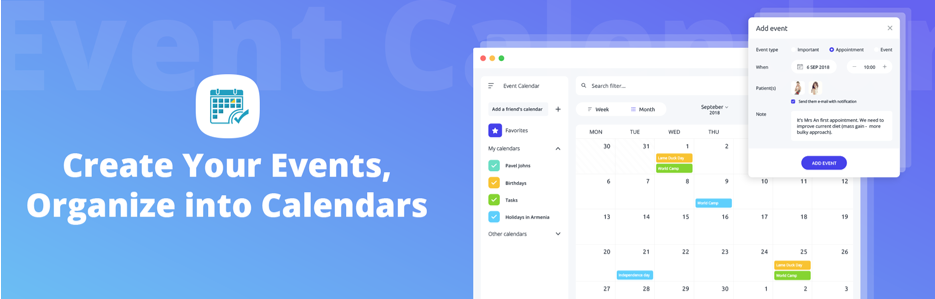 7+ Rekomendasi Plugin Kalender WordPress Terbaik & Gratis - Tutorial Digital Marketing, Website, & Bisnis Online - Exabytes Calendar Event WD