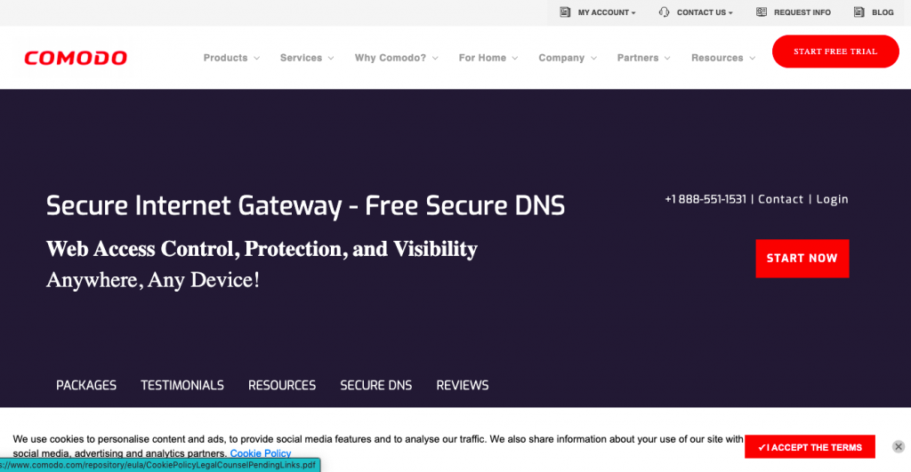 Rekomendasi DNS Tercepat: Comodo Secur DNS