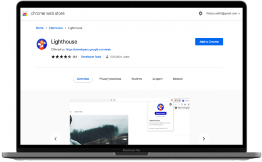 Rekomendasi Ekstensi Google Chrome Untuk SEO dan Digital Marketing: Google lighthouse