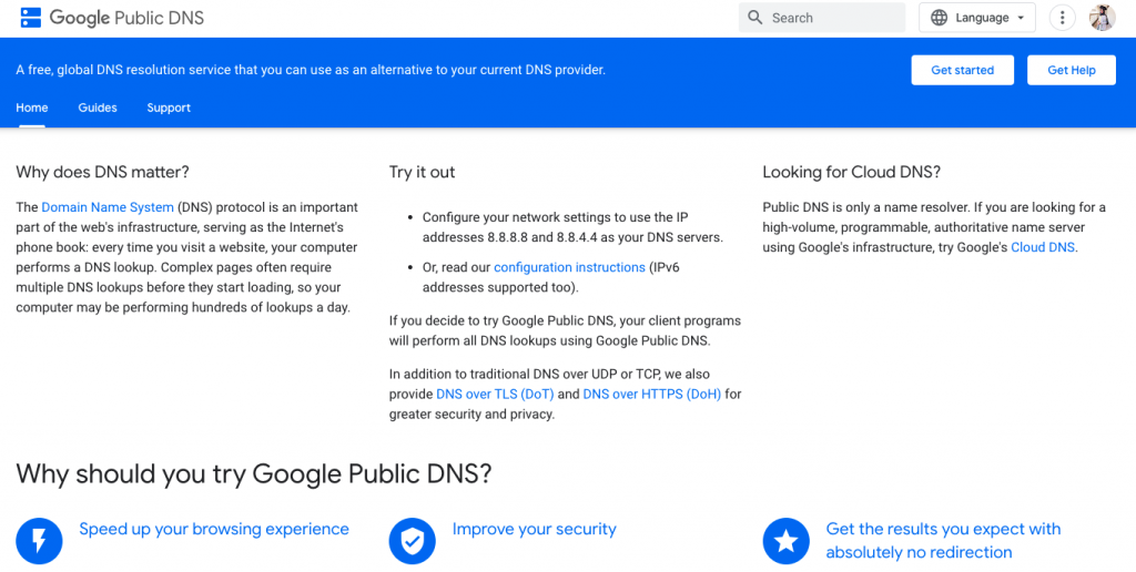 Rekomendasi DNS Tercepat: Google Public DNS
