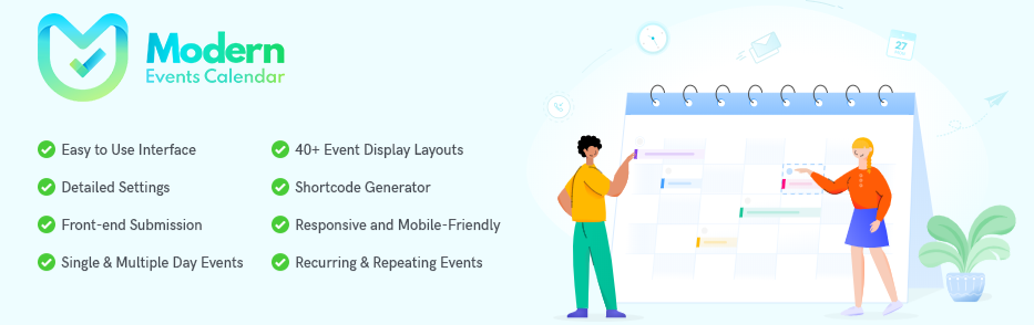 7+ Rekomendasi Plugin Kalender WordPress Terbaik & Gratis - Tutorial Digital Marketing, Website, & Bisnis Online - Exabytes Modern events calendar