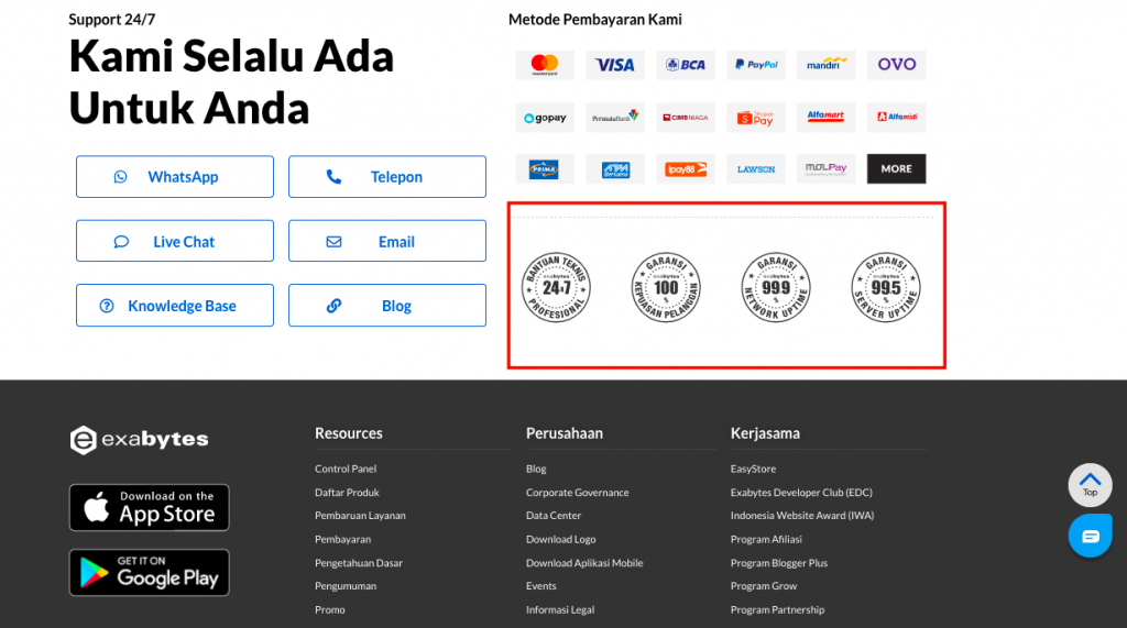 18+ Cara Membuat Halaman Produk yang Menarik - Tutorial Digital Marketing, Website, & Bisnis Online - Exabytes Mencantumkan Logo Penghargaan Produk