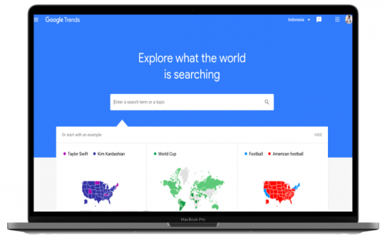 Rekomendasi keyword tools: Google Trends
